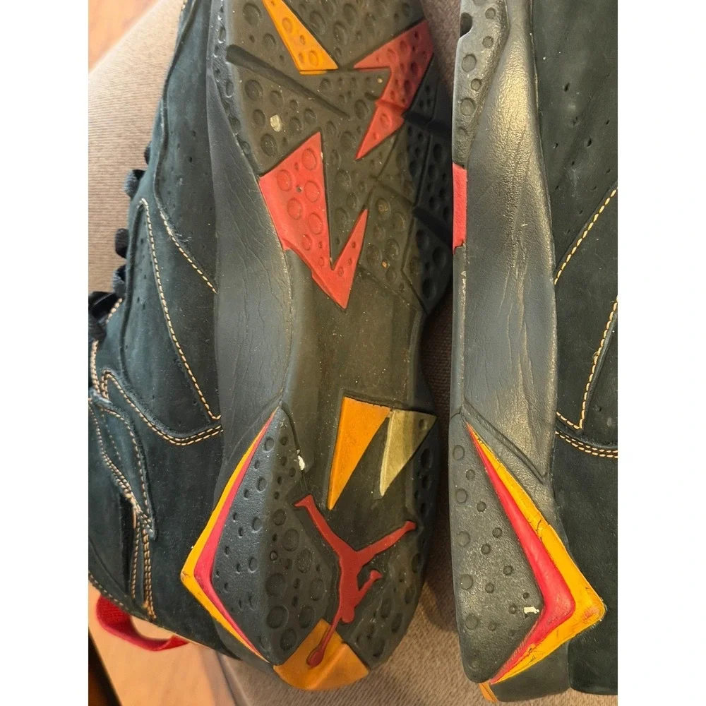 Air Jordan 7 Retro Citrus Black Varsity Red Orange 304775-081 Mens Sneaker